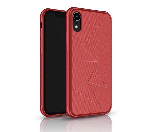 Magnetický kryt iPhone XR - červený